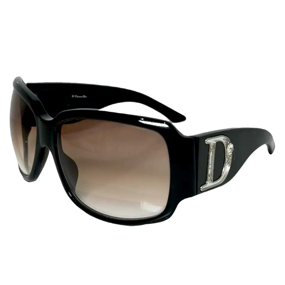 Christian Dior Black Mirrored D Boudoir Women’s Oversized Sunglasses